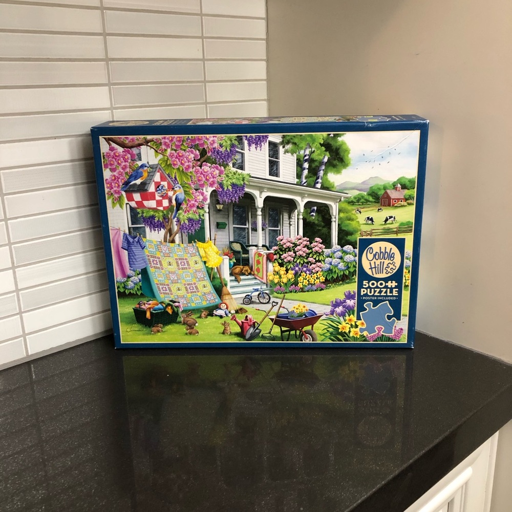 Cobble Hill Spring Cleaning 500 piece Puzzle